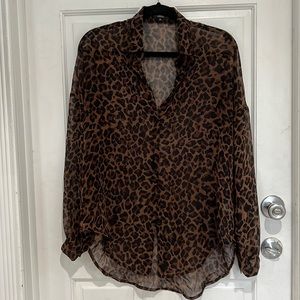 Leopard Print Blouse
